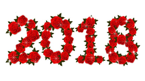 Red Rose Love Text Graphic PNG