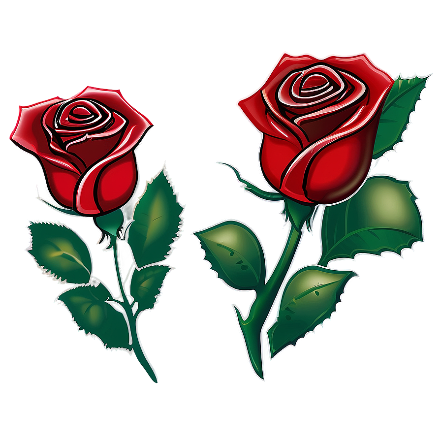 Red Rose Outline Png 05242024 PNG