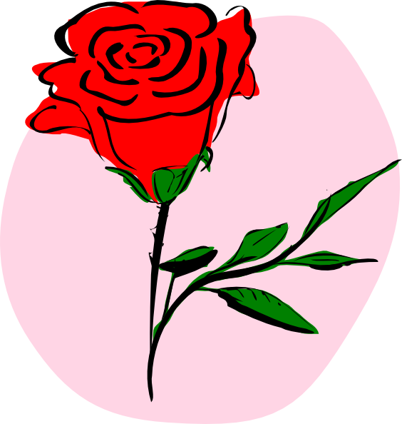 Red Rose Sketch Art.png PNG