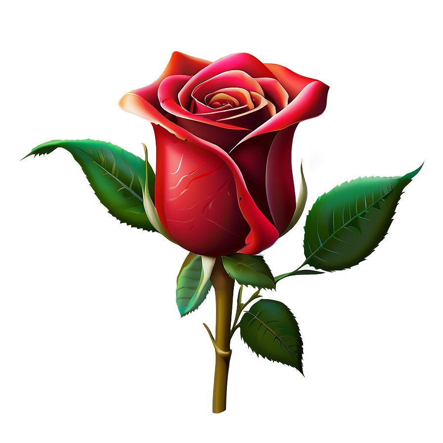 Download Red Rose Stem Png Qne42 | Wallpapers.com