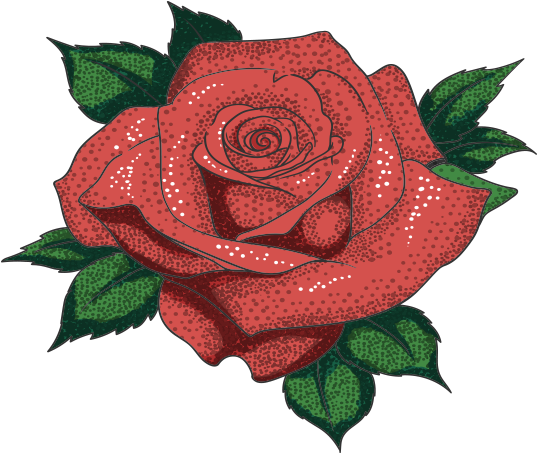 Red Rose Tattoo Design PNG