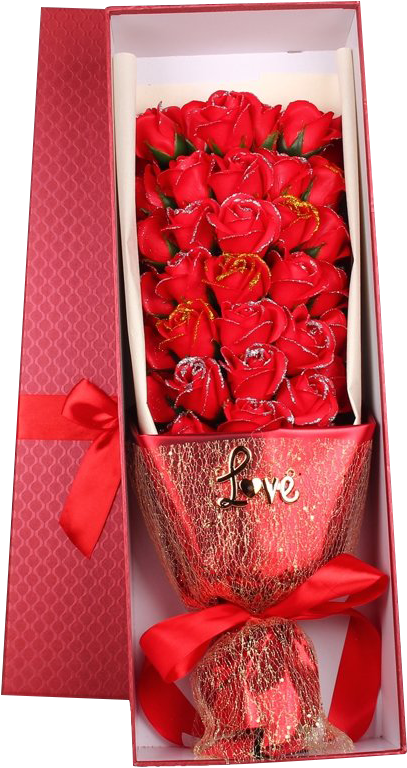 Red Roses Love Bouquet Gift PNG