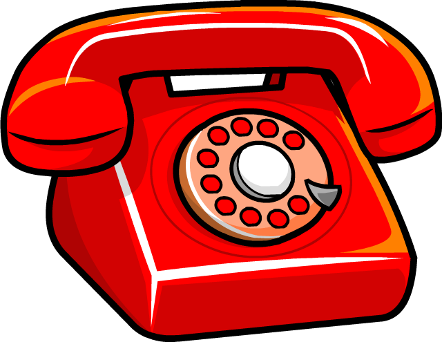 Download Red Rotary Phone Illustration | Wallpapers.com