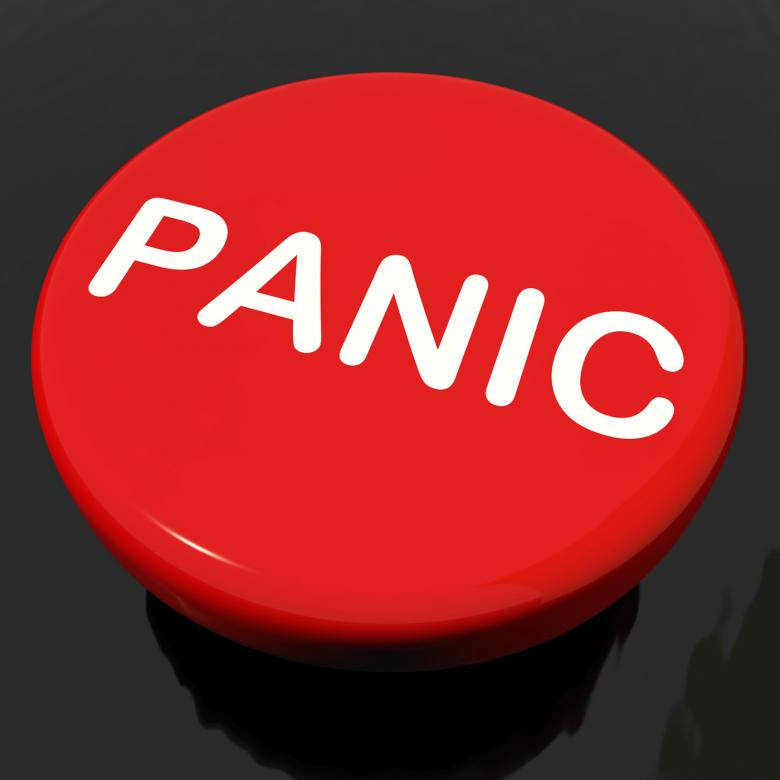 Red Round Panic Button Wallpaper