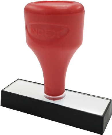 Red Rubber Stampwith Handle PNG