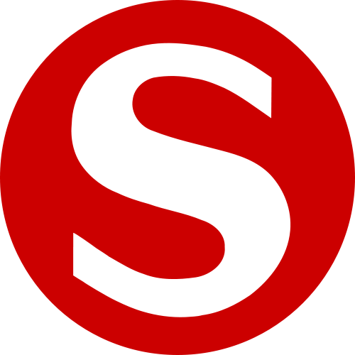 Red S Letter Circle Logo PNG