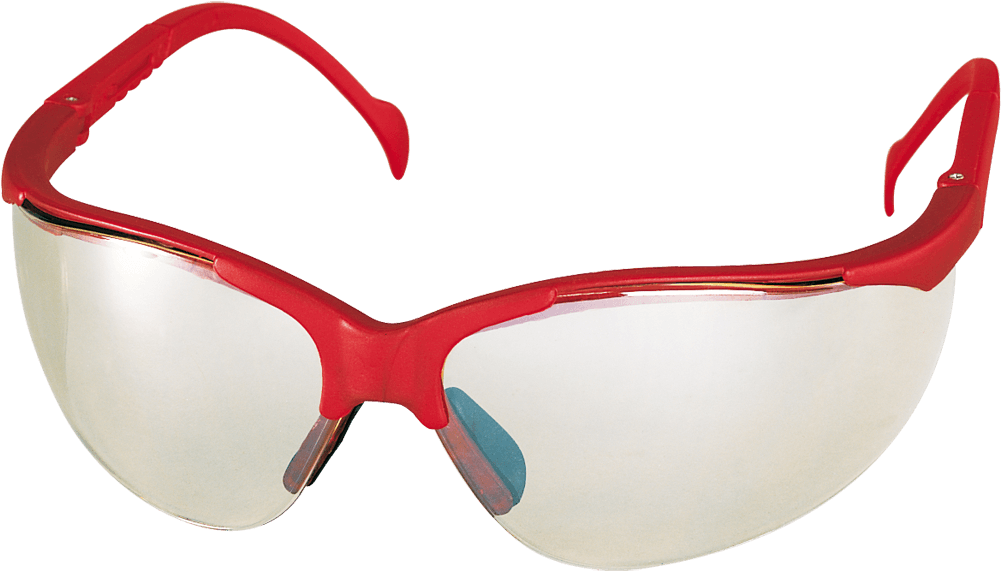 Red Safety Goggles Transparent Background PNG