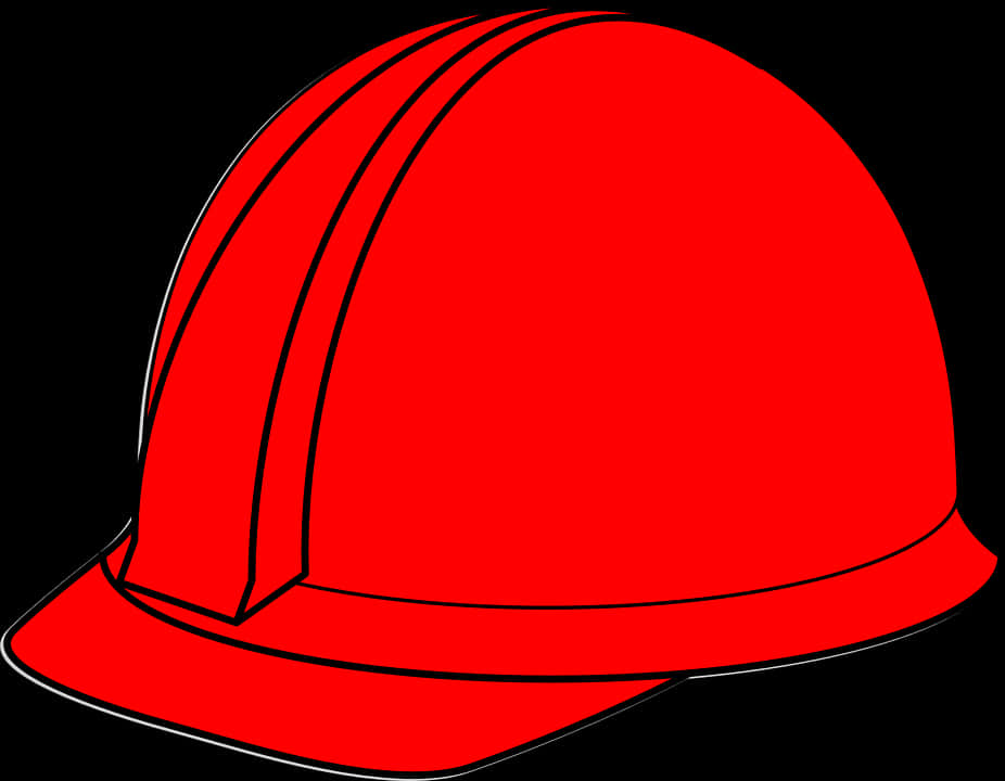 Red Safety Helmet Vector PNG