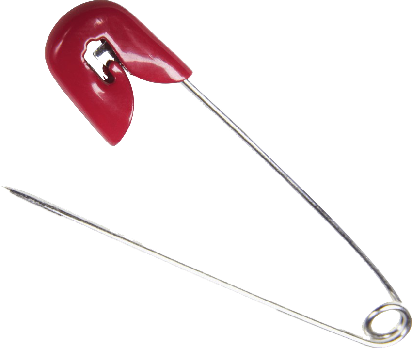 Red Safety Pin PNG