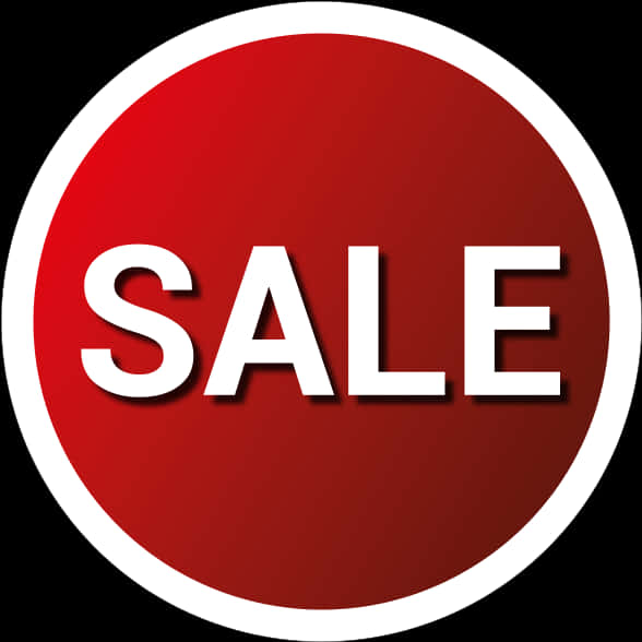 Red Sale Sign Circle PNG
