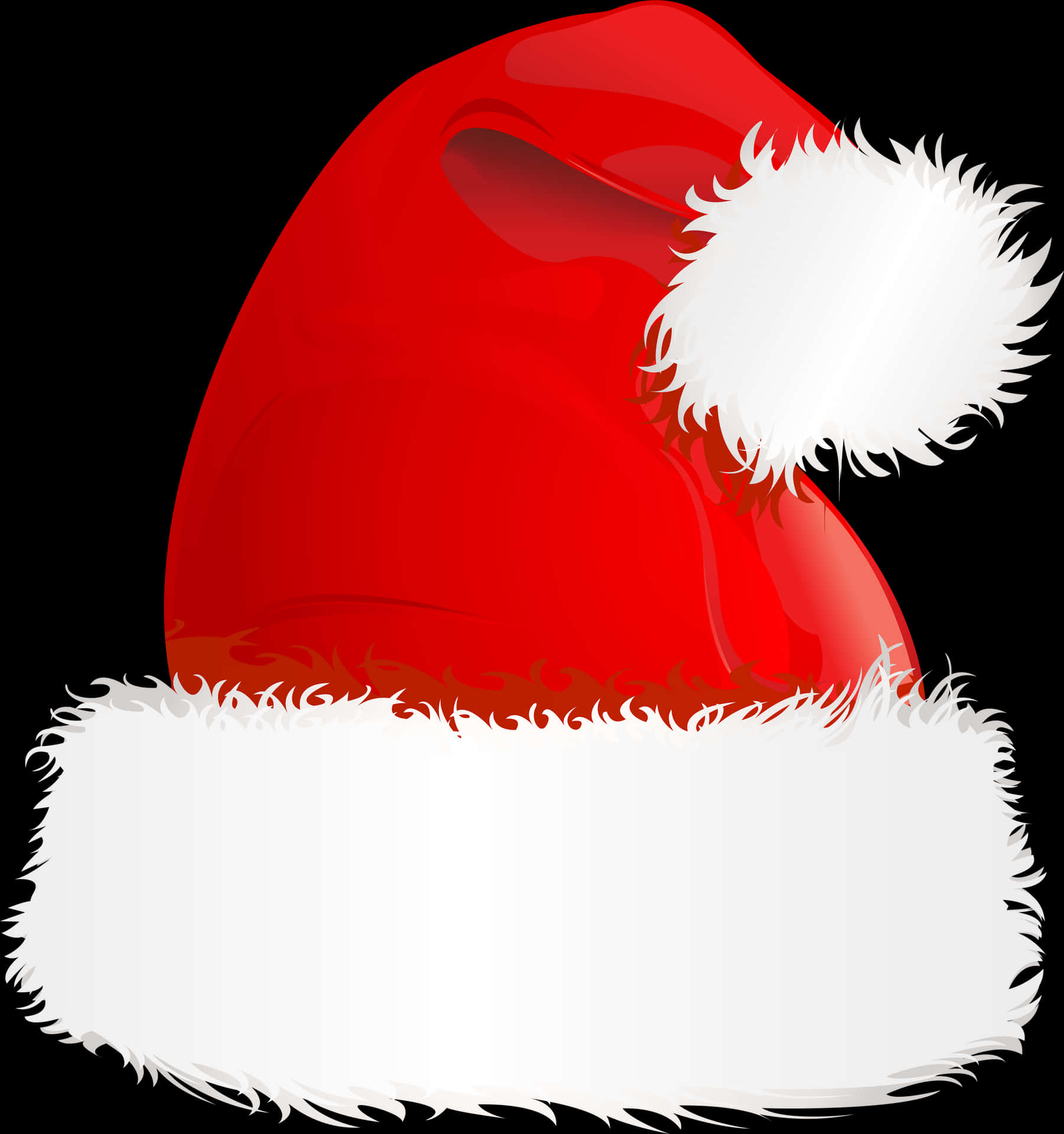 Red Santa Claus Hat Illustration PNG