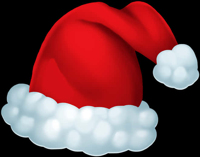 Red Santa Claus Hat Illustration PNG