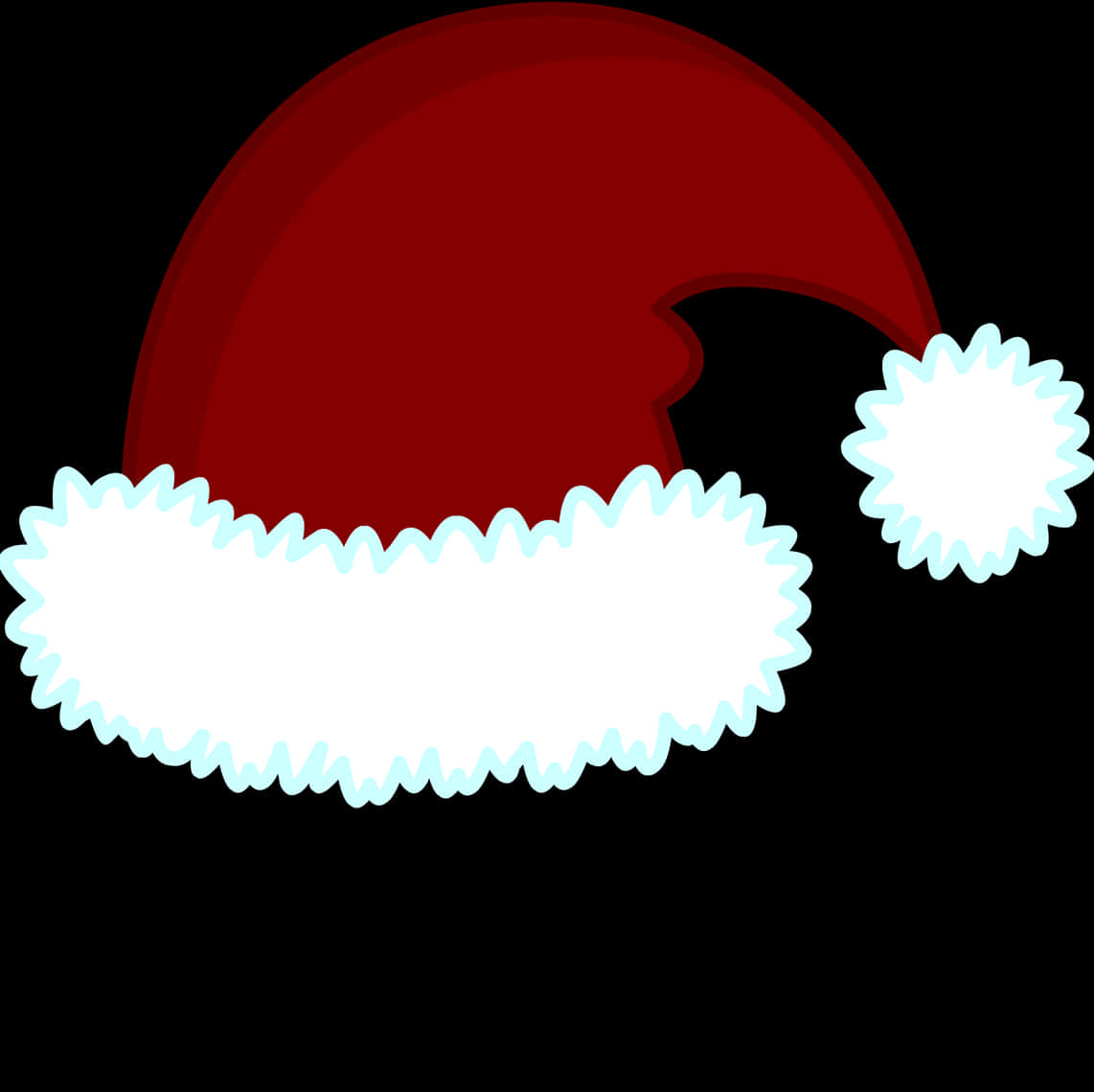 Download Red Santa Hat Cartoon | Wallpapers.com