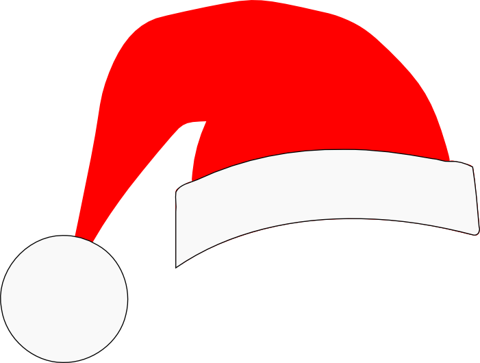 Red Santa Hat Cartoon Style.png PNG