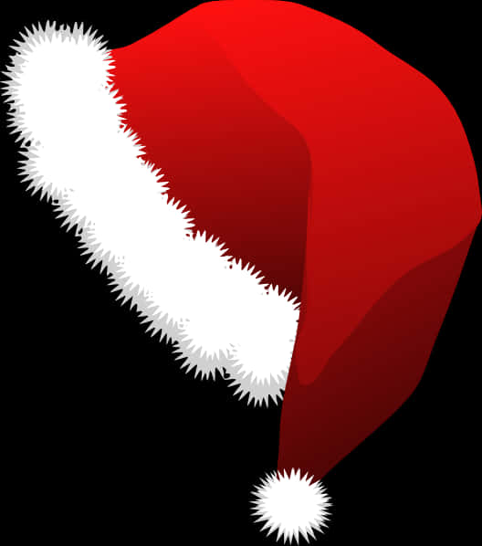 Red Santa Hat Illustration PNG