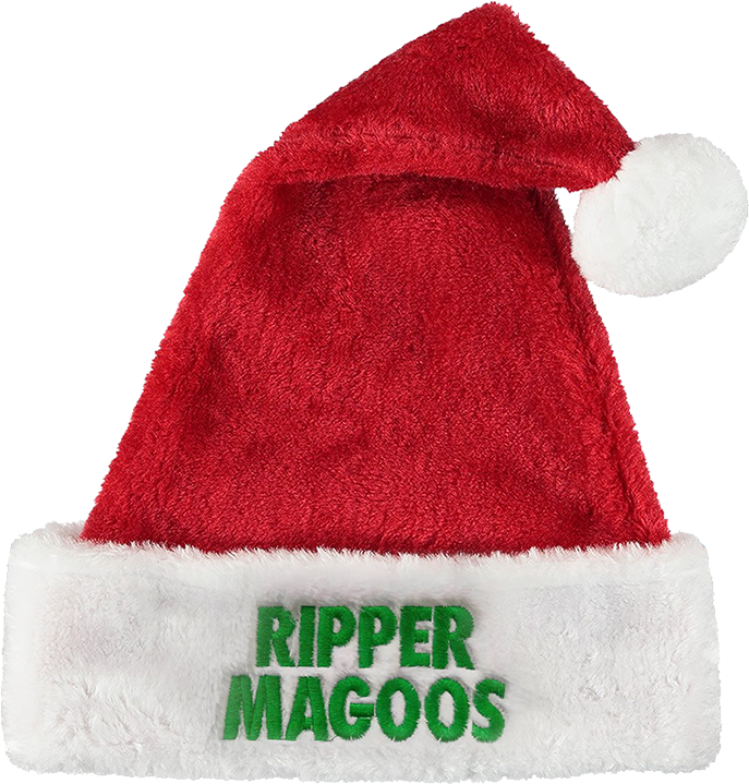 Red Santa Hat Ripper Magoos Transparent Background PNG