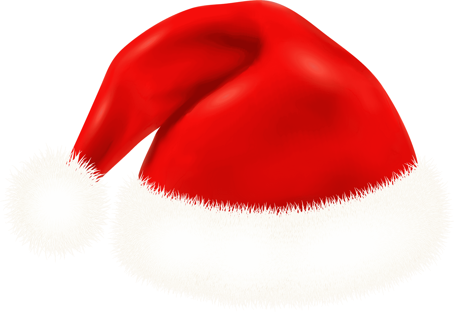 Download Red Santa Hat Transparent Background.png | Wallpapers.com