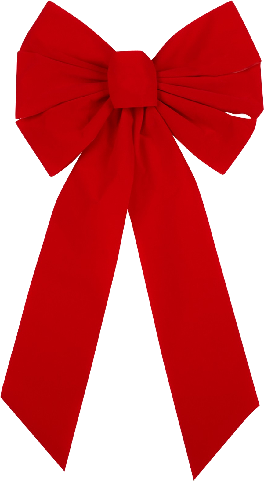 Red Satin Gift Bow PNG