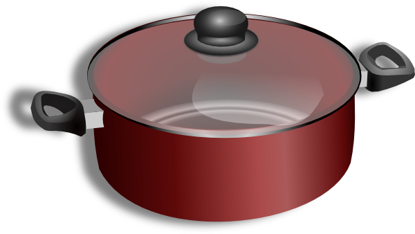 Red Saucepanwith Lid PNG