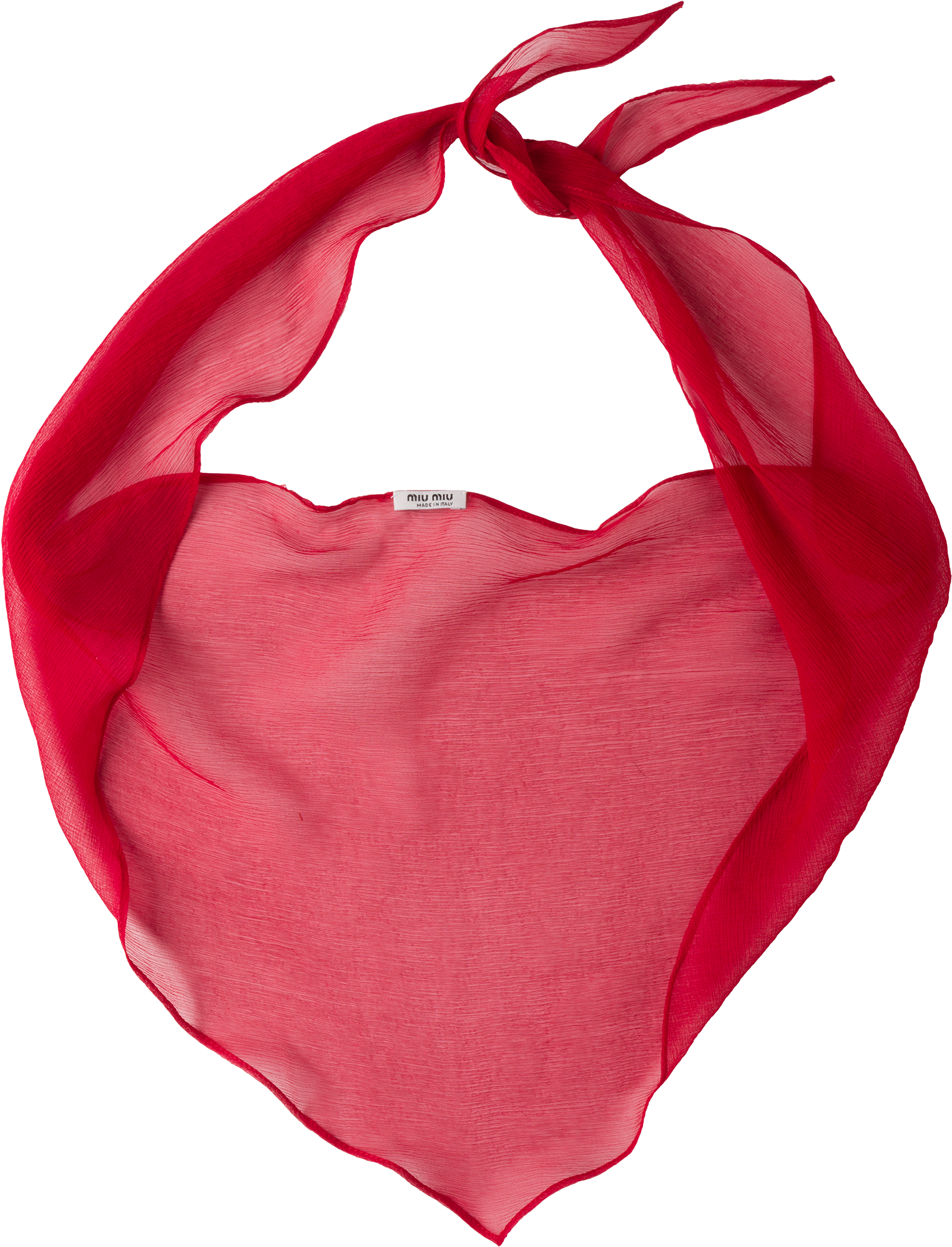 Red Scarf Knotted Transparent Background PNG