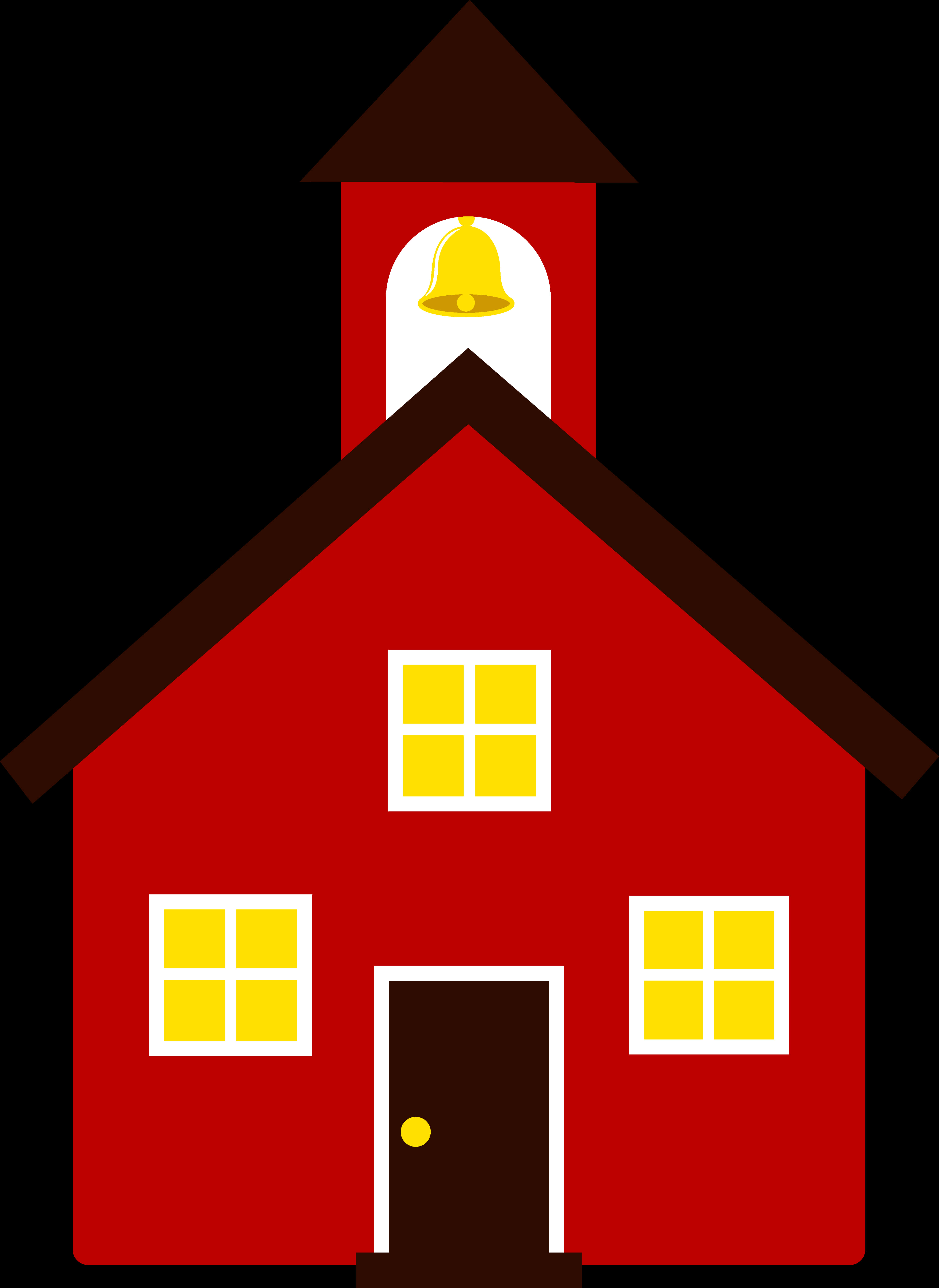 Red Schoolhouse Clipart PNG