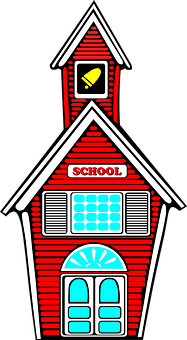 Red Schoolhouse Graphic PNG