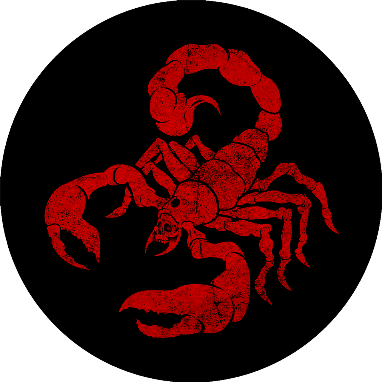 Download Red Scorpion Graphicon Black Background | Wallpapers.com