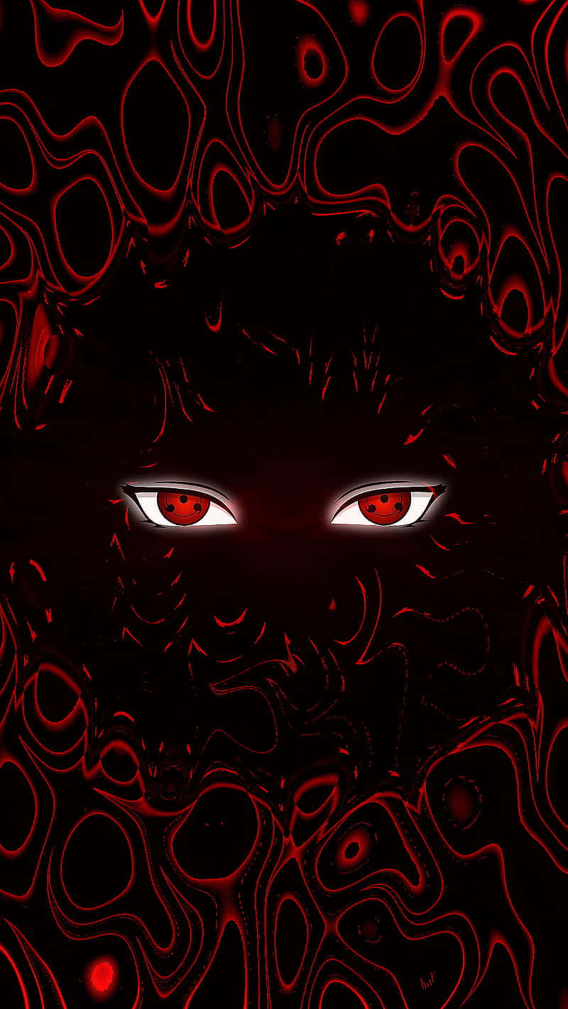 Red Sharingan Eyes Dark Abstract Background Wallpaper