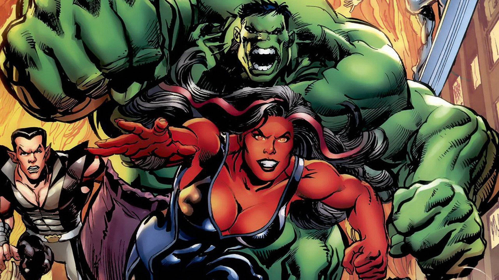 Red She Hulk Versus Hulk