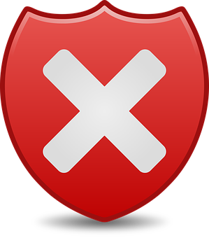 Red Shield Cross Icon PNG
