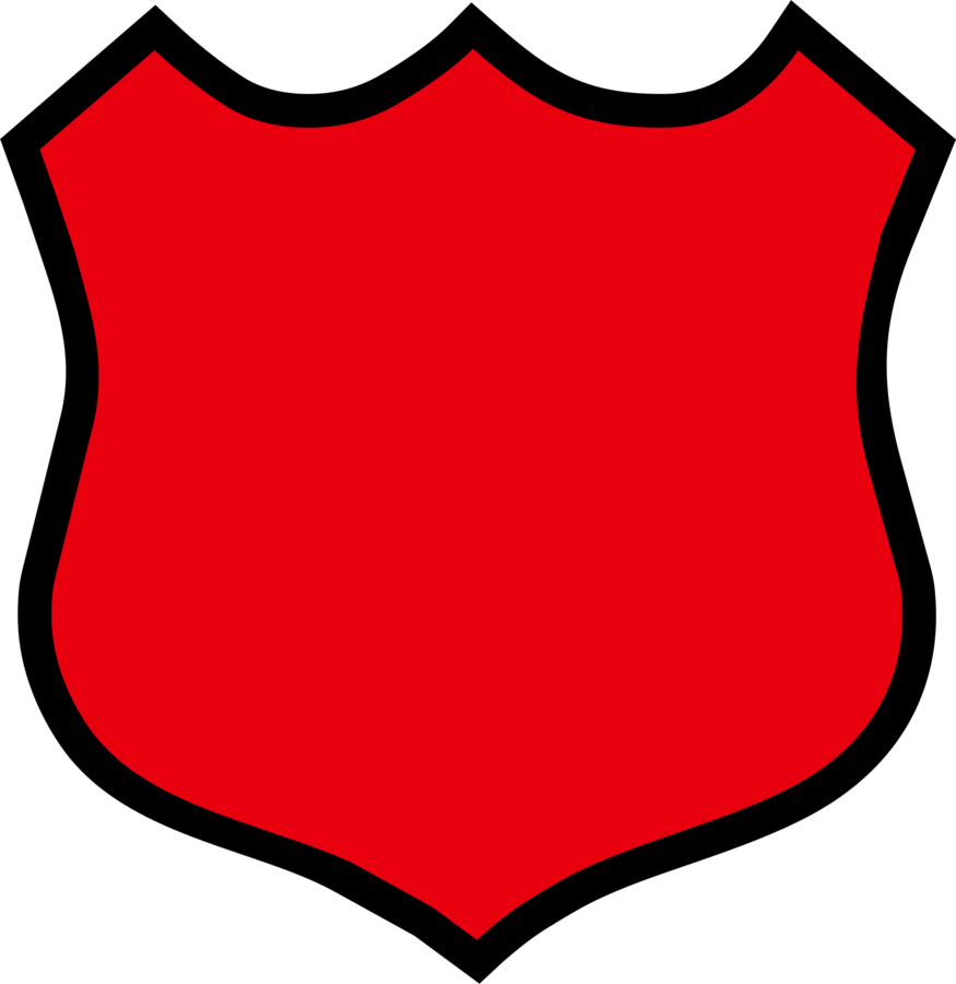 Red Shield Graphic PNG