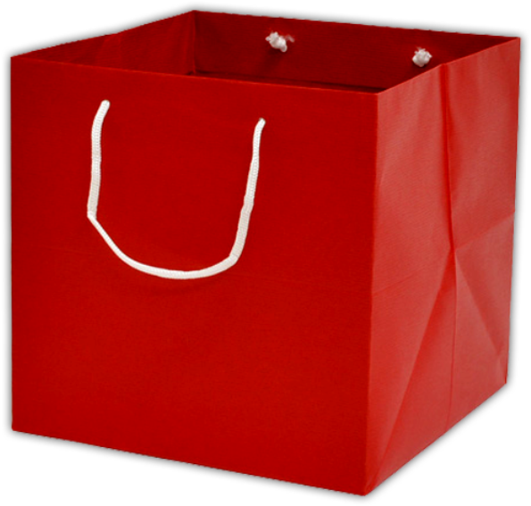 Download Red Shopping Bag White Handles | Wallpapers.com