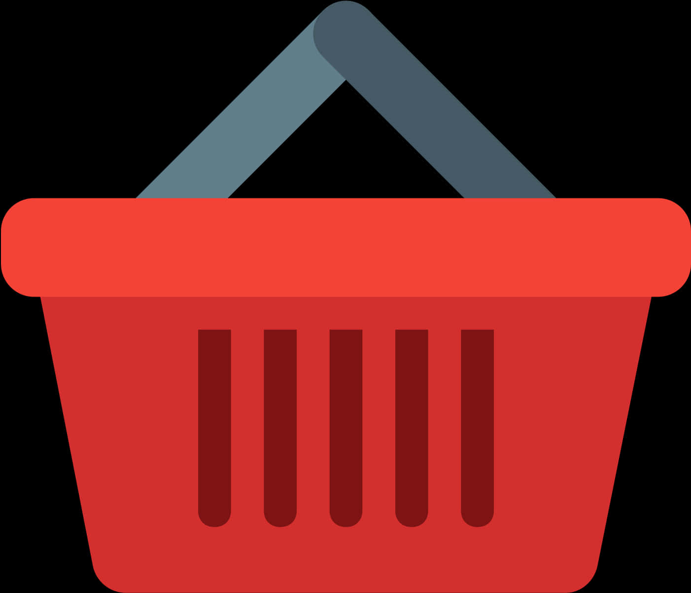 Red Shopping Cart Icon PNG