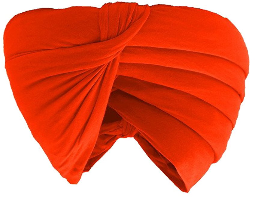 Red Sikh Turban Closeup PNG