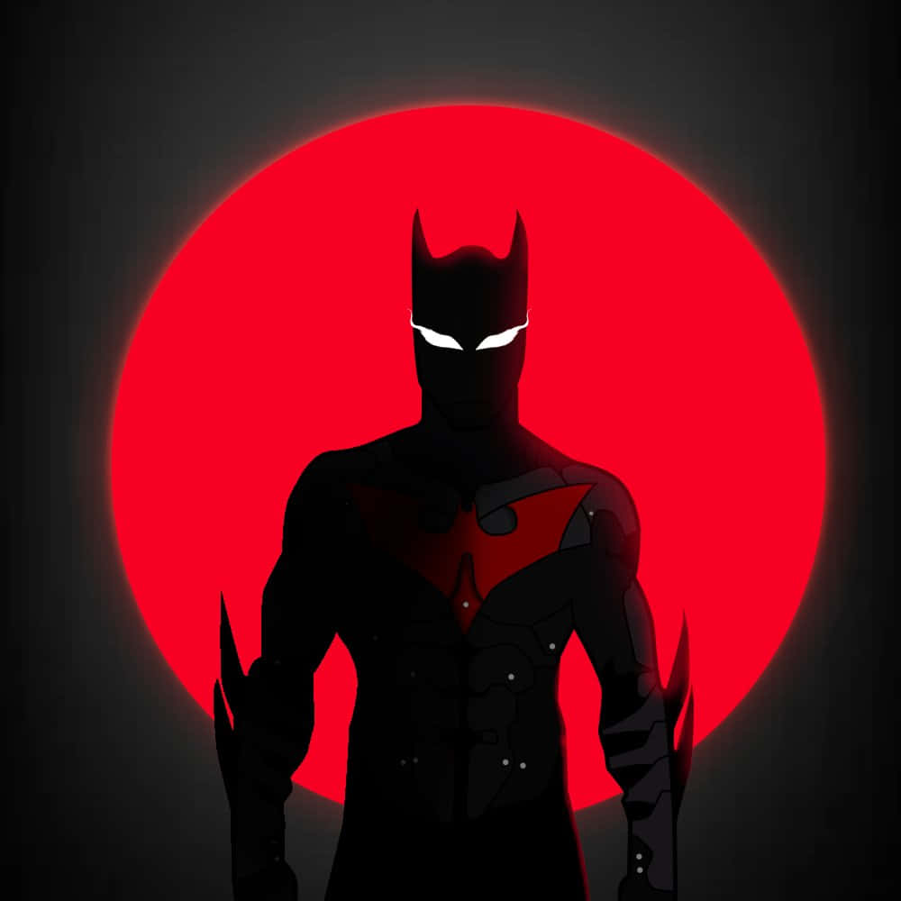 Download Red Silhouette Batman Profile Wallpaper | Wallpapers.com