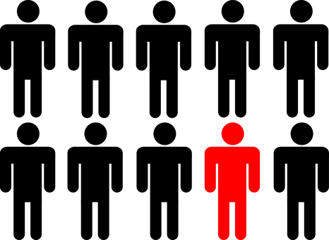 Red Silhouette Man Black Background PNG