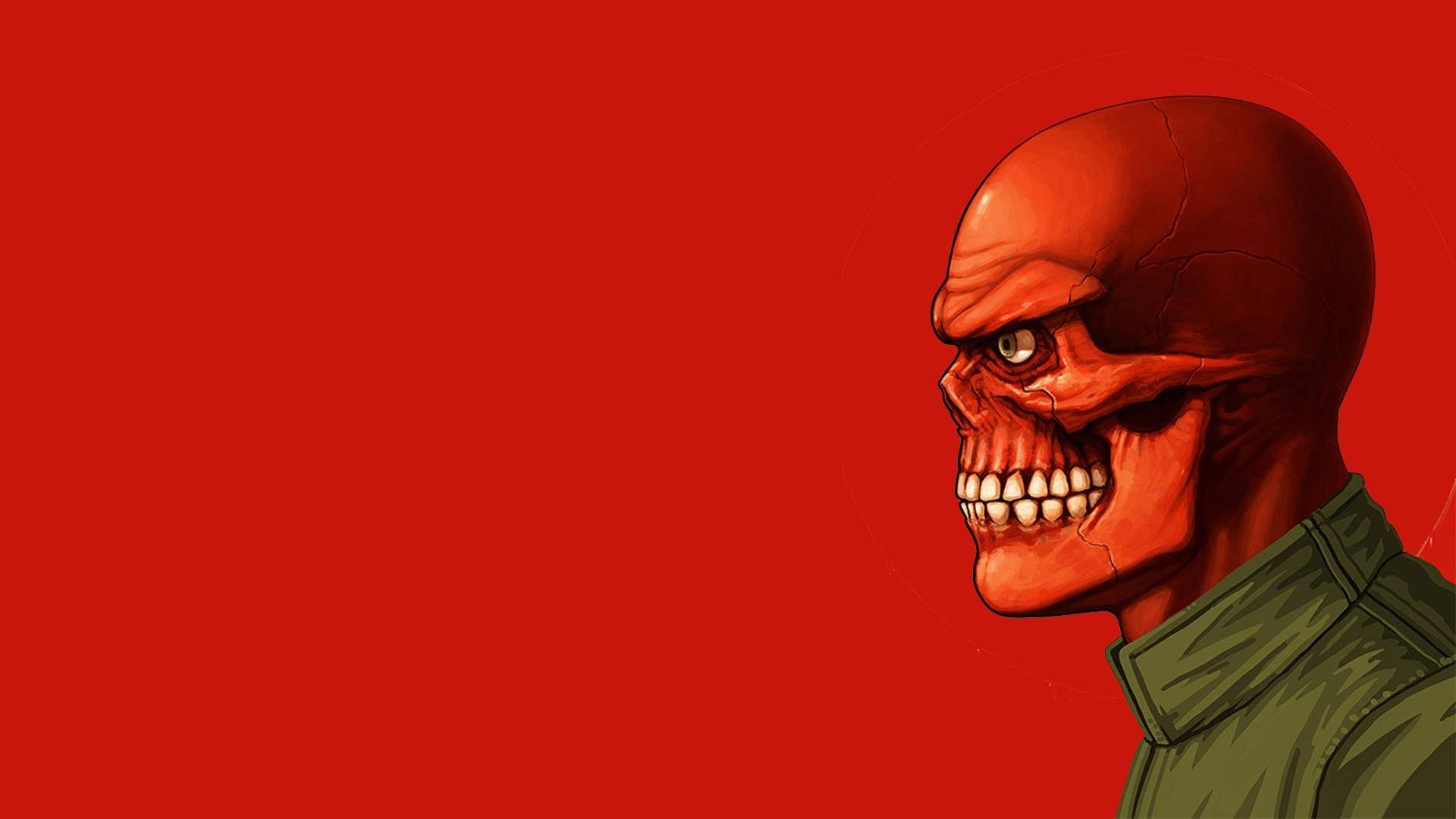 Red Skull Digital Art