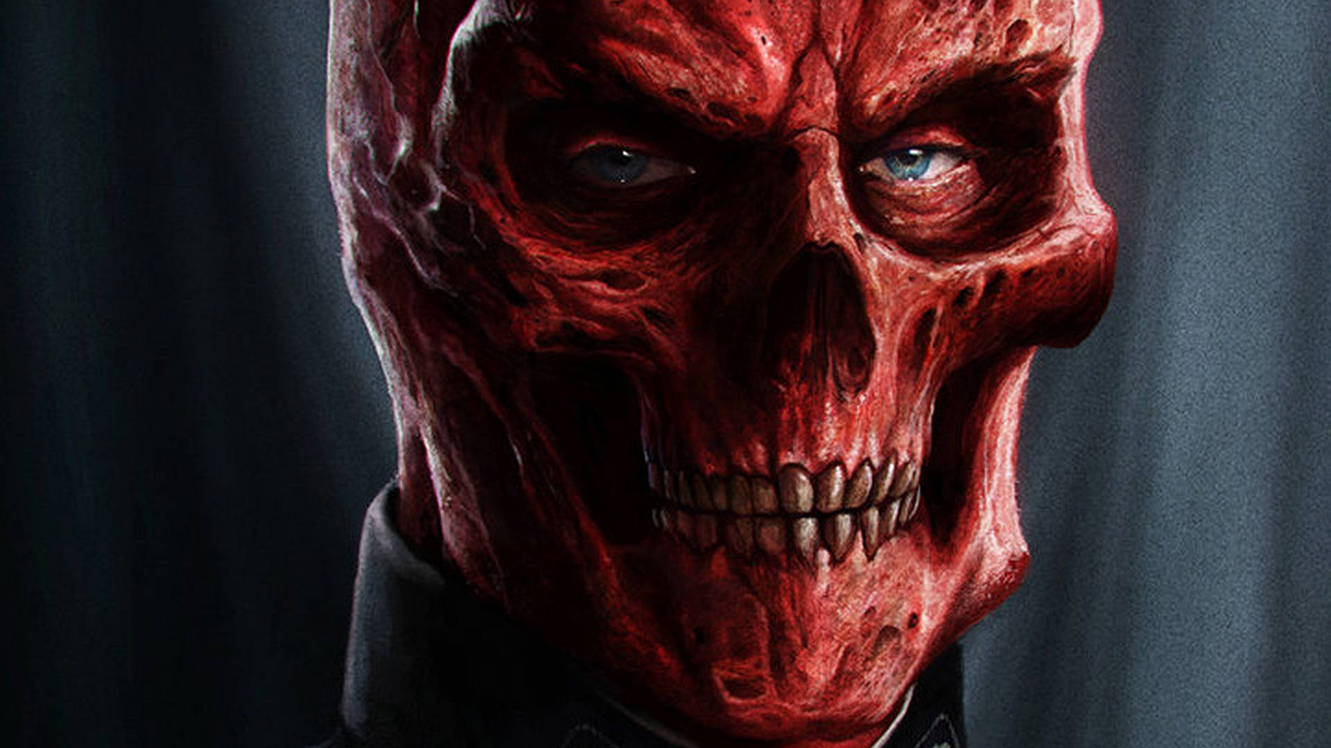 Red Skull Face Wallpaper