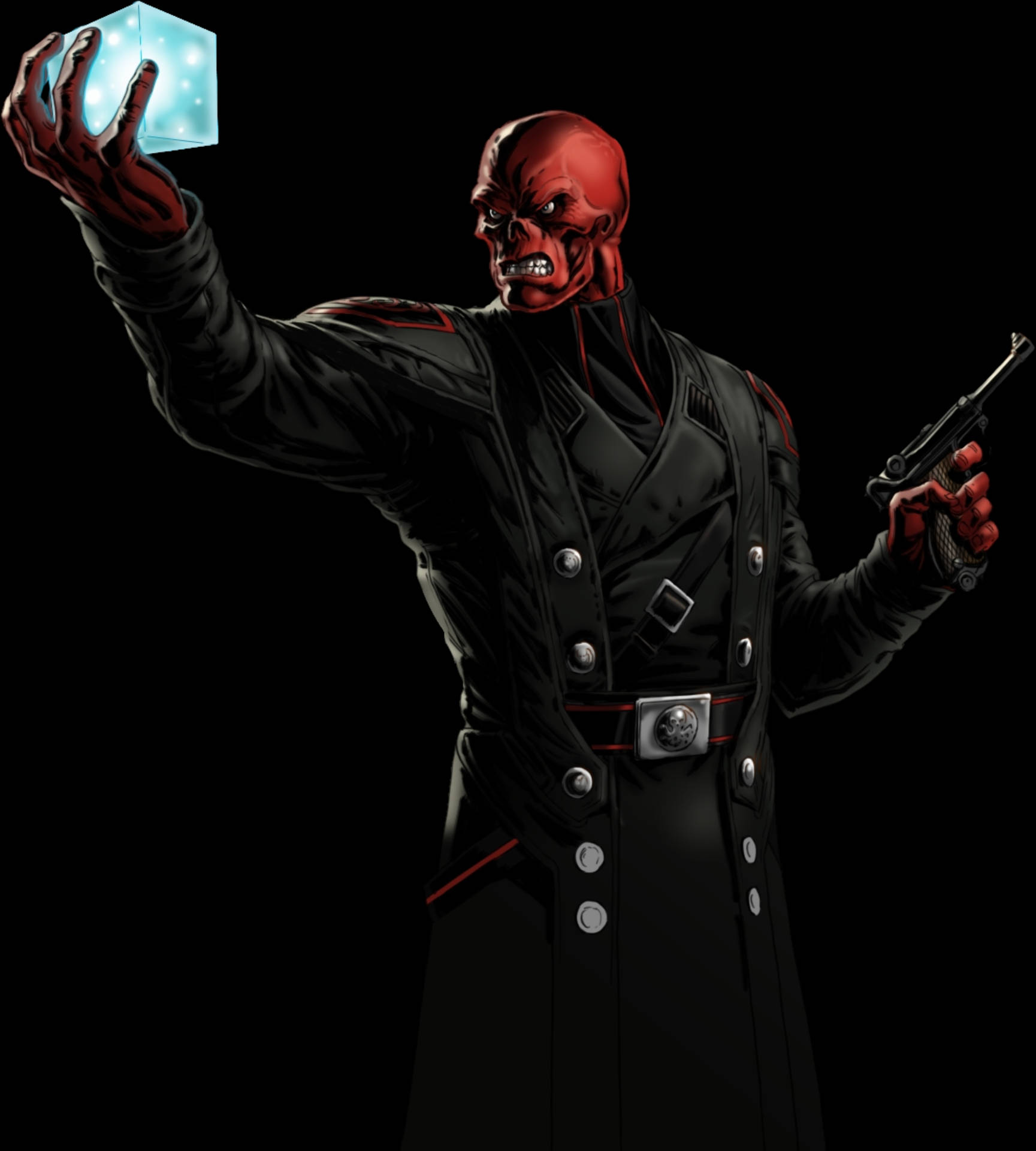 Red Skull Holding The Cube