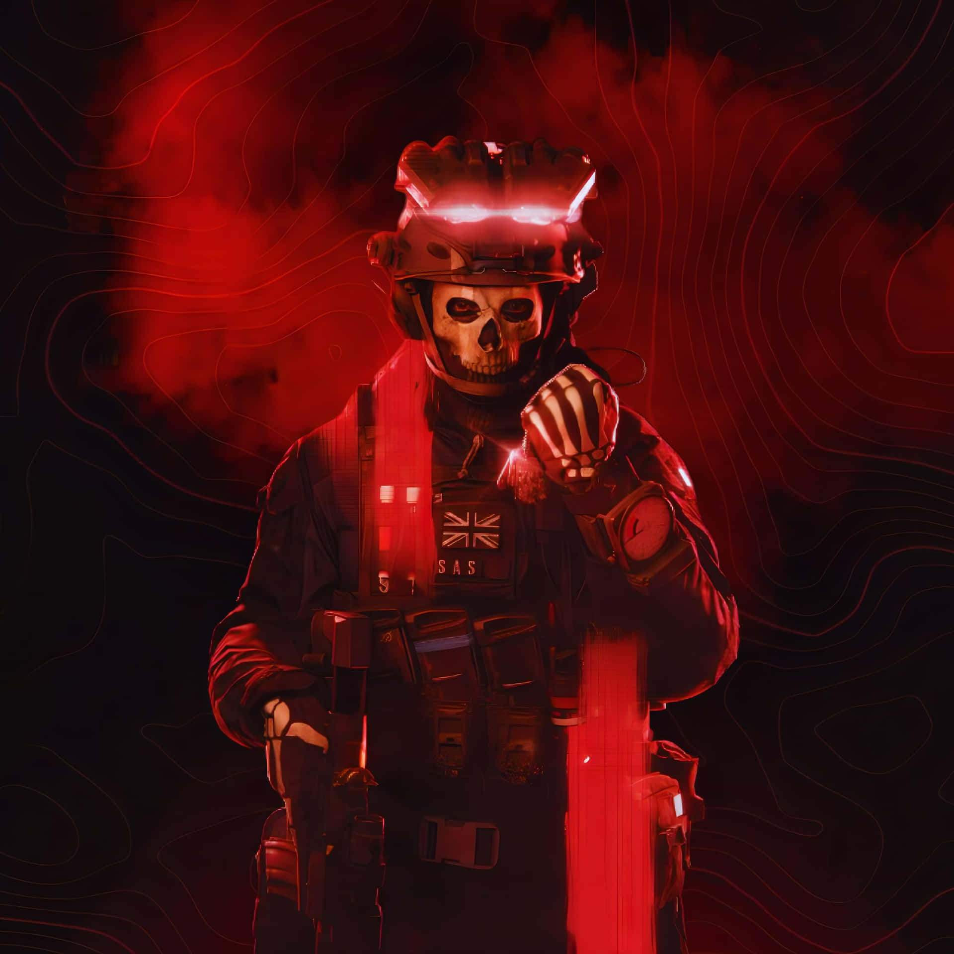 Red Skull Soldier M W2 Wallpaper