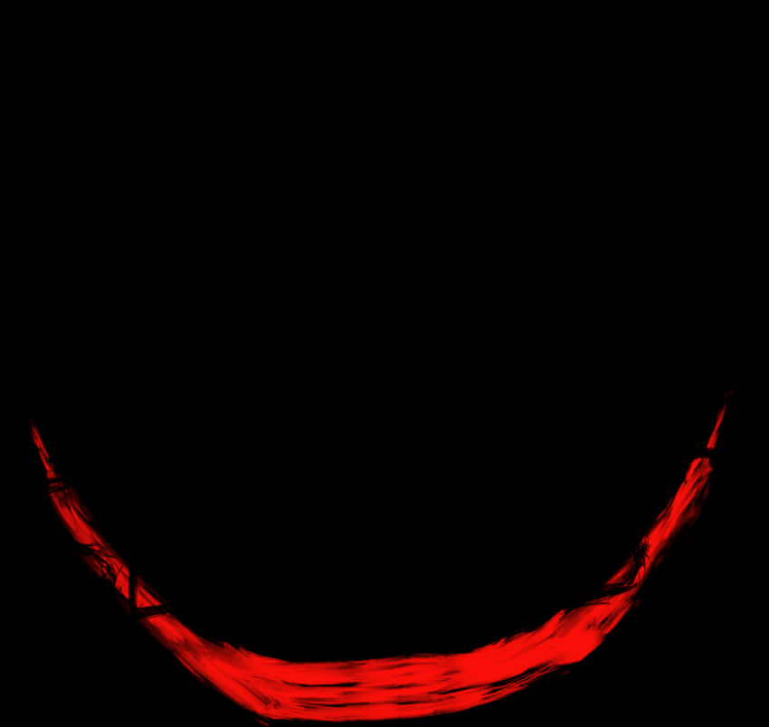 Red Smile Abstract Art PNG