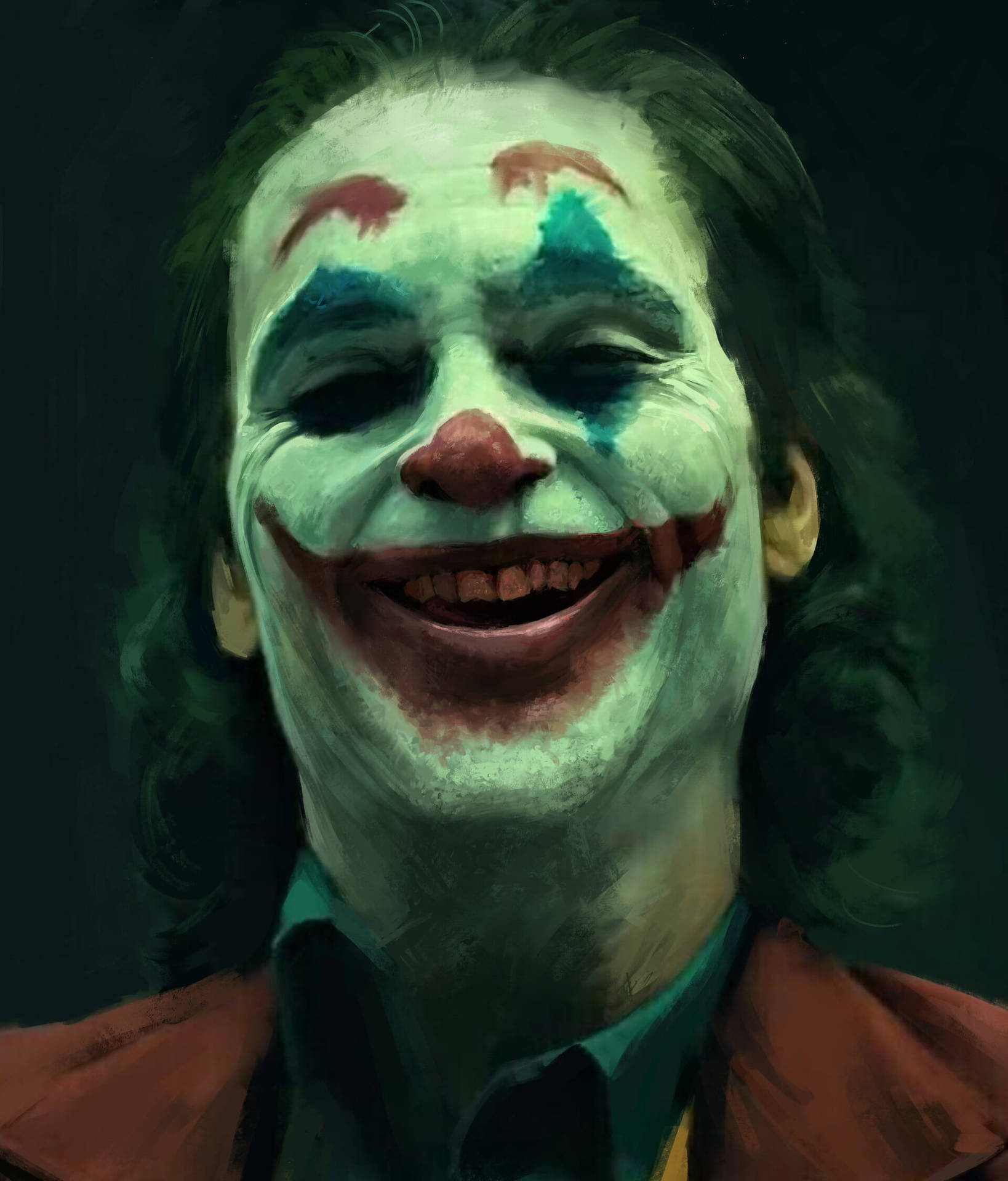Roteslächelndes Joker-gesicht 2020 Wallpaper