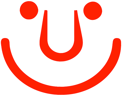 Red Smiley Face Graphic PNG