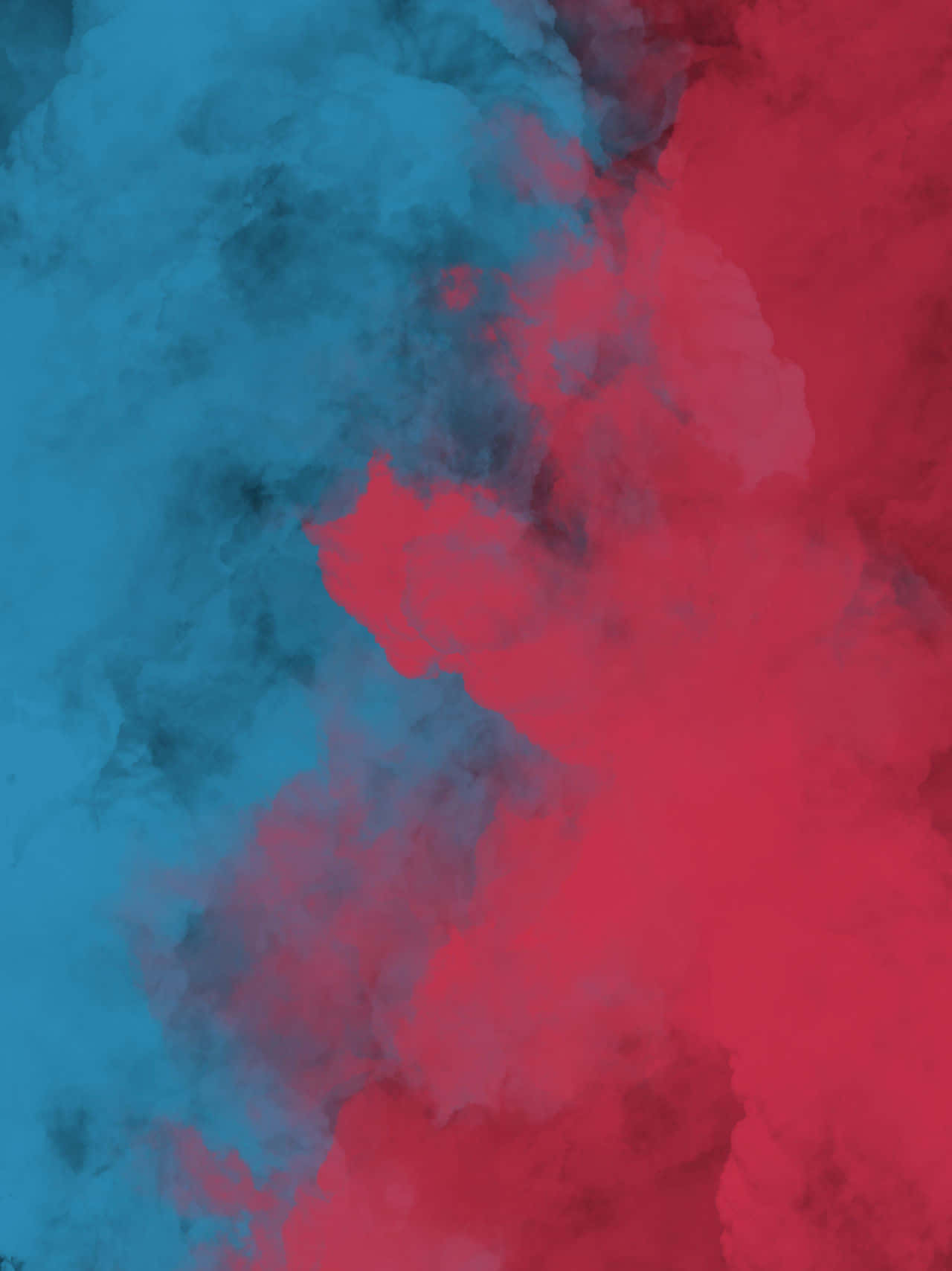 Blue And Red Smoke Background Merging