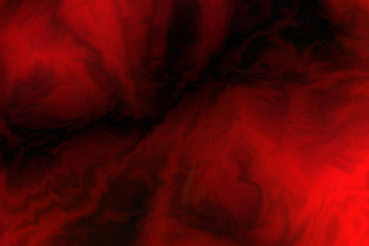 Red Smoke Background Coming From The Center