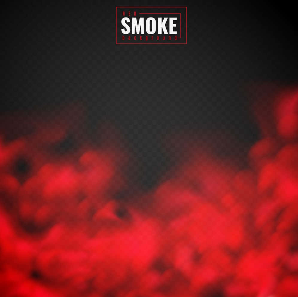 Red Smoke Emerging Background Smoke Text