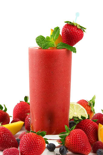 Red Smoothie Portrait Image Wallpaper