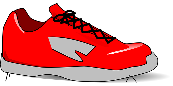 Red Sneaker Illustration PNG