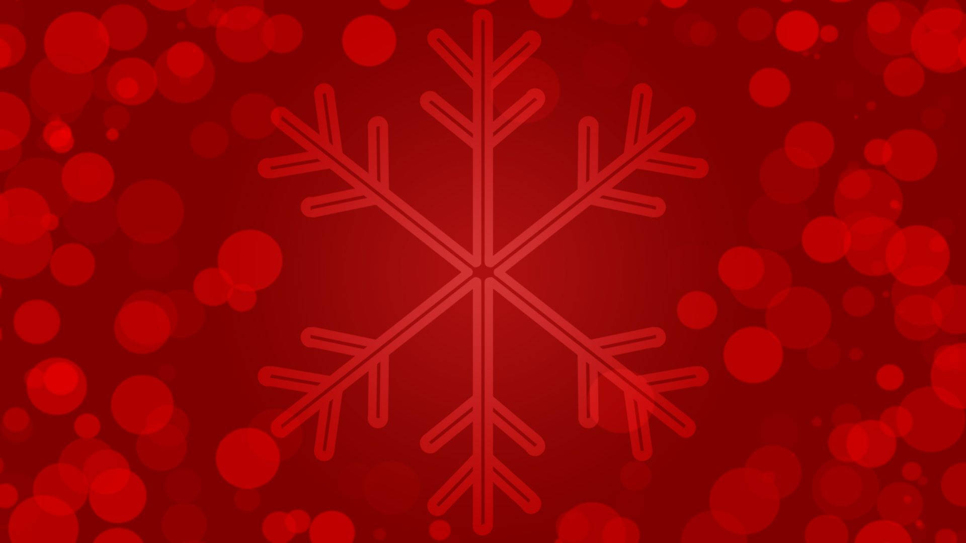 Red Snowflake Christmas Background Wallpaper
