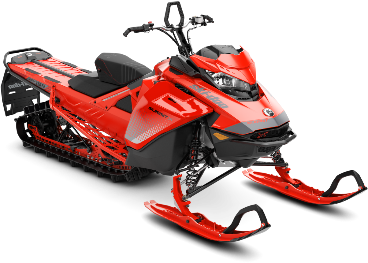 Red Snowmobile Summit Model PNG